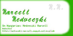 marcell medveczki business card